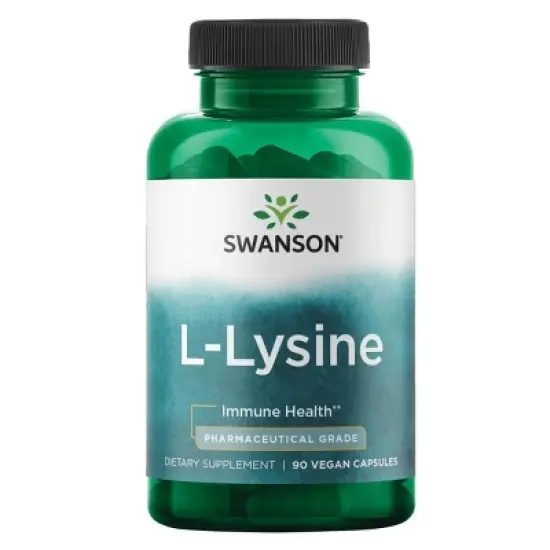 Swanson Dietary Supplements Pharmaceutical Grade L-Lysine 500 mg Veggie Capsule 90ct image {4}