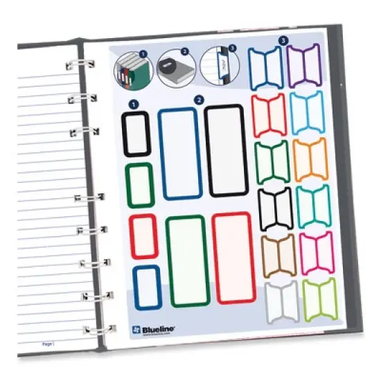 Blueline NotePro Notebook, 1-Subject, Medium/College Rule, Pink/Gray Cover, (75) 9.25 x 7.25 Sheets image {1}