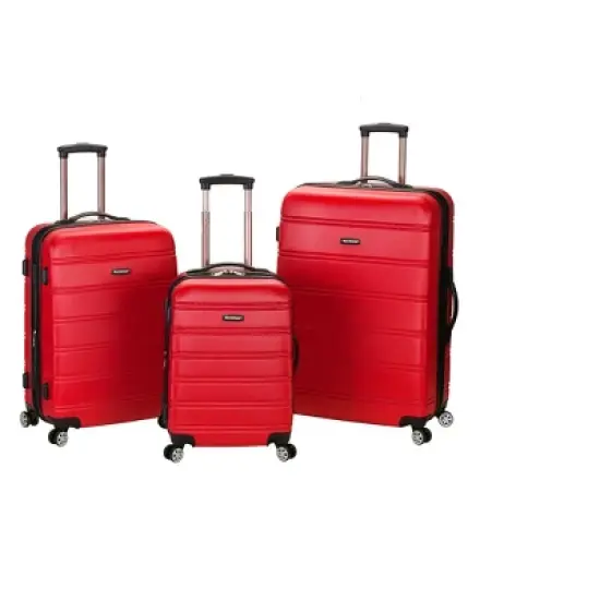 Rockland Melbourne 3pc ABS Hardside Carry On Spinner Luggage Set image {9}