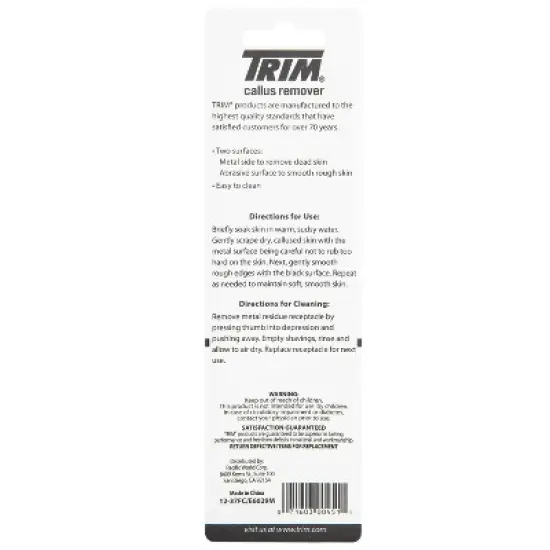 Trim Neat Feet Coarse & Smooth Surface Callus Remover image {1}
