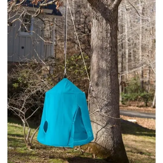 HearthSong Go! HangOut HugglePod Hanging Tent with LED Lights and Go! HangOut Hanger image {6}