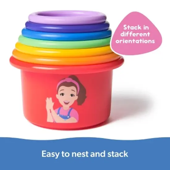 Ms. Rachel Rainbow Stacking Cups - 7pc image {3}