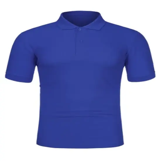 Lars Amadeus Men's Summer Solid Polo Shirts Short Sleeve Golf Performance Polo T Shirts image {10}