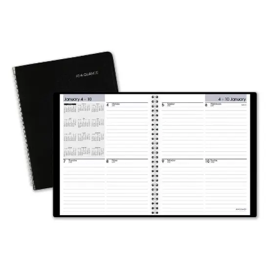 DayMinder Open-Schedule Weekly Appointment Book, 8.75 x 7, Black Cover, 12-Month (Jan to Dec): 2026 image {6}