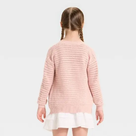 Girls' Pointelle Cardigan - Cat & Jack&trade; image {1}