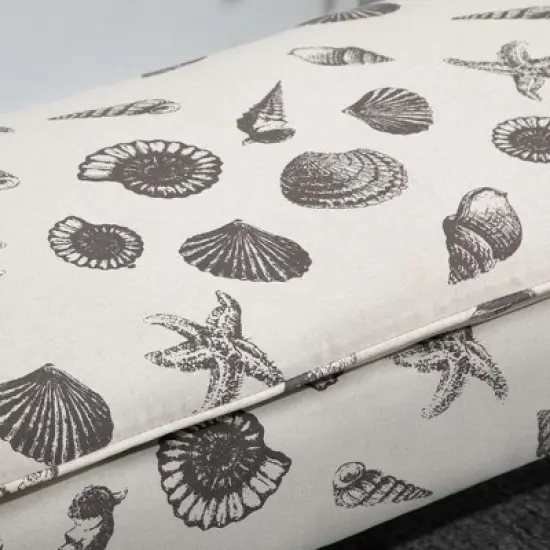 HOMCOM Linen-Touch Upholstered Fabric Ottoman Bench Bed Stool for Bedroom, Entryway, Living Room image {3}