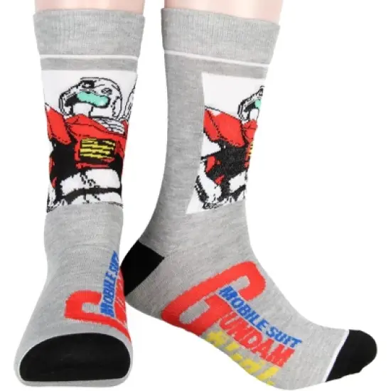 Mobile Suit Gundam Socks Mech Bots 5 Pack Adult Crew Socks Multicoloured image {2}