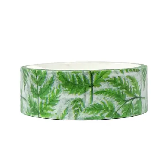 Wrapables Beautiful Scenery Washi Masking Tape, Tropical Ferns, 15mm x 5M image {3}
