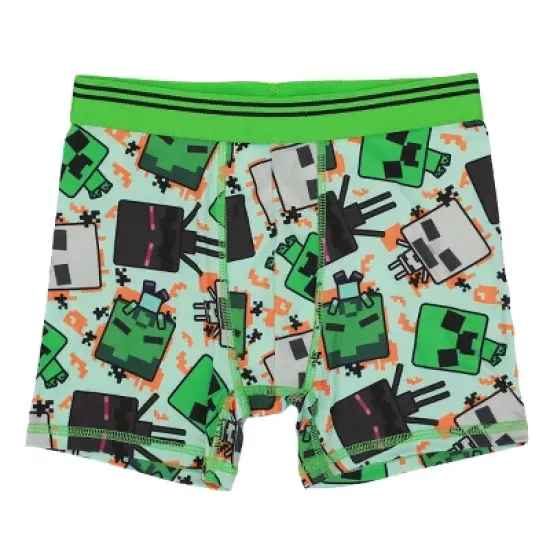 Youth Boys Minecraft Boxer Brief Underwear 5-Pack - Pixelated Comfort for Gamers image {5}