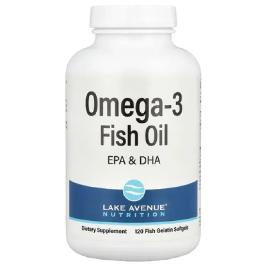 Lake Avenue Nutrition Omega-3 Fish Oil, 120 Fish Gelatin Softgels (1,250 mg per Softgel) image {5}