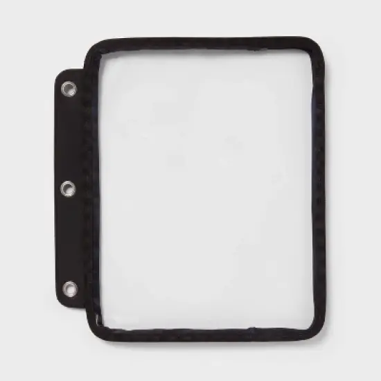 3 Ring Tablet Zip Pouch Solid Clear - up&up&trade; image {3}