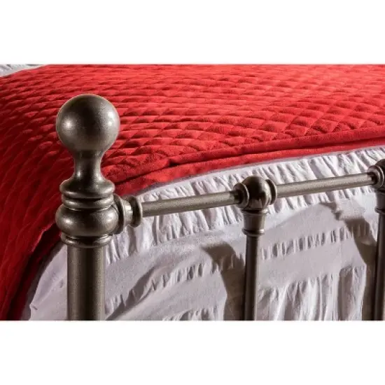 Twin Molly Bed Set with Rails and Trundle Steel - Hillsdale Furniture image {4}
