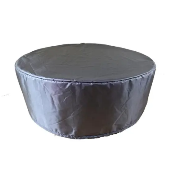 Summerset Shield Gold 2-Layer Polyester Fabric Outdoor Dining Set Round Cover, Charcoal Grey image {5}