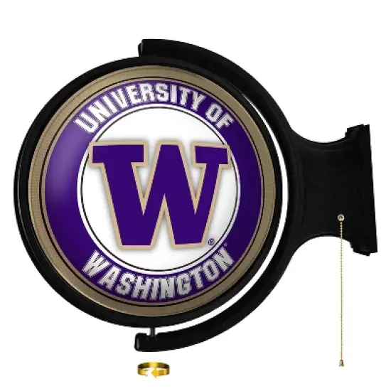 University Original Round Rotating Lighted Wall Sign image {95}