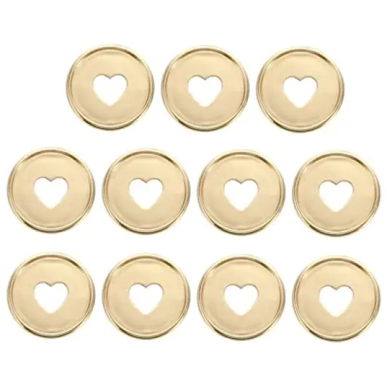 Unique Bargains Plastic DIY Notebook Planner Heart Binder Rings 11 Pcs image {5}
