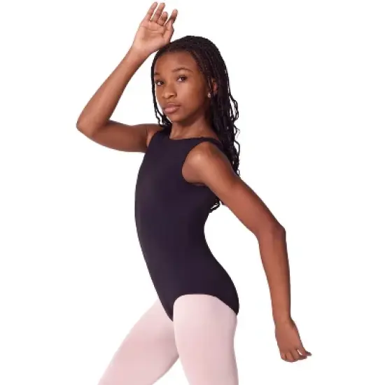 Capezio Girl's Soft Elegance Boatneck Leotard - Tween image {1}