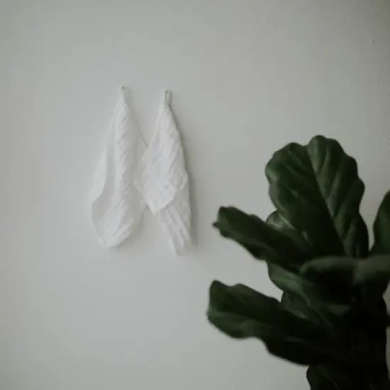 Parker Baby Co. White Cotton Washcloths - 6 Pack image {5}