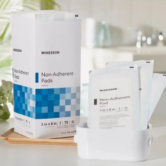 McKesson Sterile Non-Adherent Dressing Rectangle 3 x 8" image {5}