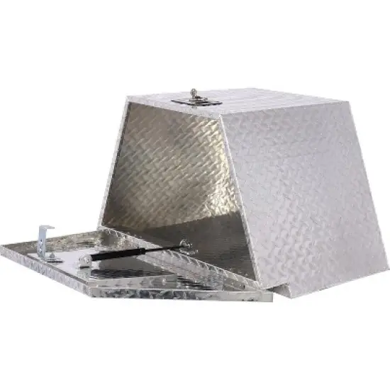 Utility Toolbox with Secure Locking System Lightweight High Strength Large Storage Space Tool Cabinet 29 x 16.5 x 18.5in Silver image {2}