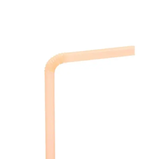 Stockroom Plus 500 Pieces Individually Wrapped Flexible Drinking Straws (7.75 In, Neon) image {3}