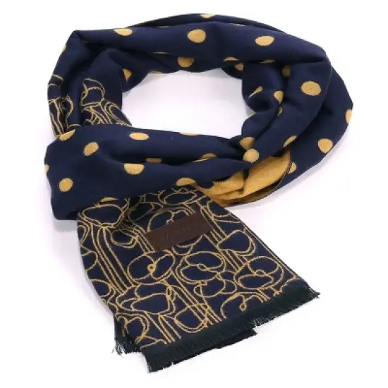 Mio Marino | Women's Cashmere Feel, 100% Cotton Fashion Winter Scarf image {9}