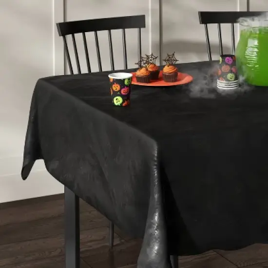 Black Disposable Halloween Tablecloth - Hyde and EEK! Boutique&trade;: Rectangle, Non-Woven image {1}