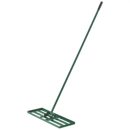 WELLFOR 30" Metal Ergonomic Lawn Leveling Hand Rake image {5}
