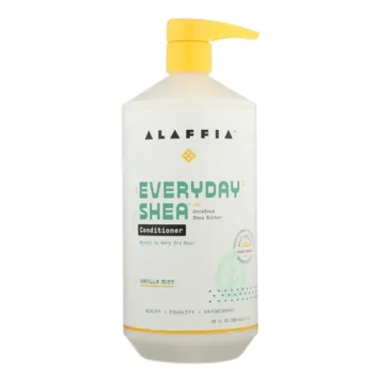 Alaffia Vanilla Everyday Shea Conditioner Vanilla Mint - 32 oz image {4}