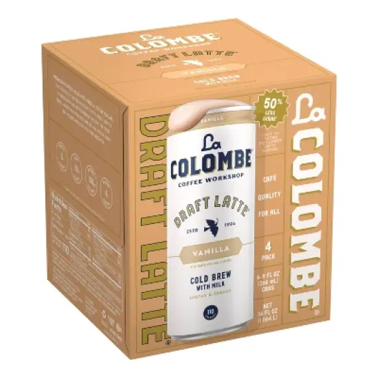 La Colombe Vanilla Draft Latte - 4pk/9 fl oz Cans image {6}