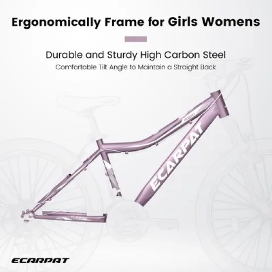 VASIP "24" Mountain Bike for Teens/Students: 21-Speed, Front Suspension, V-Brakes & Twist Shifter - Perfect Commuter & School Bike image {4}