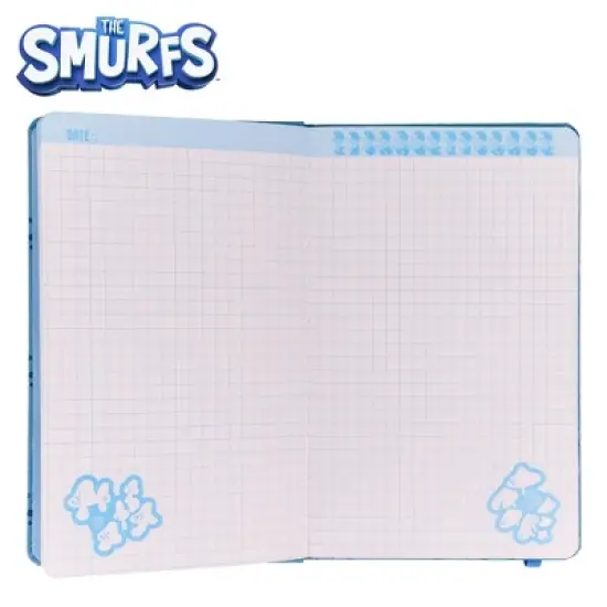 Inkology, LLC The Smurfs 80-Page Vegan Leather Notebook | 5 x 8 Inches image {3}