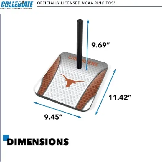NCAA Texas Longhorns Solid Wood Quoits Toss Game image {2}