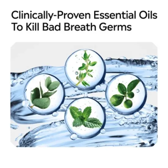 Listerine Ultraclean Zero Alcohol Tartar Control Mouthwash Arctic Mint - 500ml image {8}