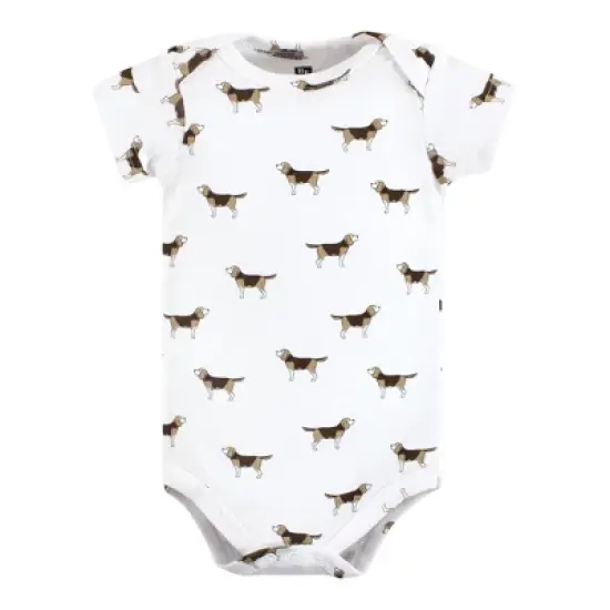 Hudson Baby Infant Boy Cotton Bodysuits, Boy Dogs image {6}