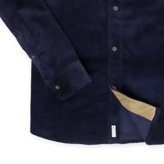 Hope & Henry Men's Organic Cotton Long Sleeve Corduroy Button Down Shirt Jacket image {5}