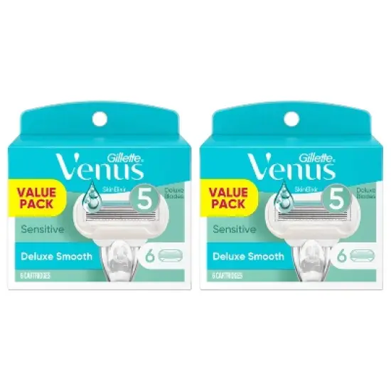 Venus Deluxe Smooth Sensitive Women's Razor Blade Refills image {1}