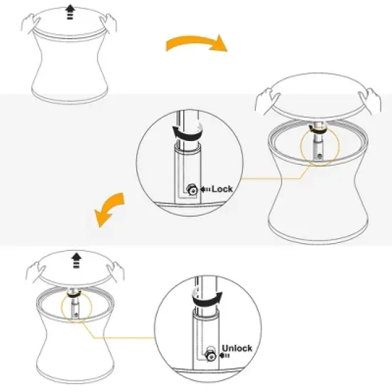 FIONECA 5-Piece Patio Conversation Set with Wicker Cool Bar Table, Chairs & Ottomans, Outdoor Furniture Bistro Set, Black & Beige image {7}