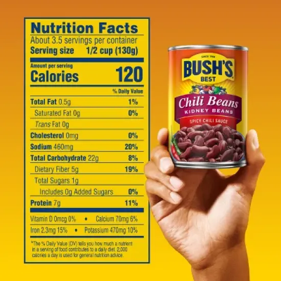 Bush's Kidney Beans in Spicy Chili Sauce - 16oz image {1}