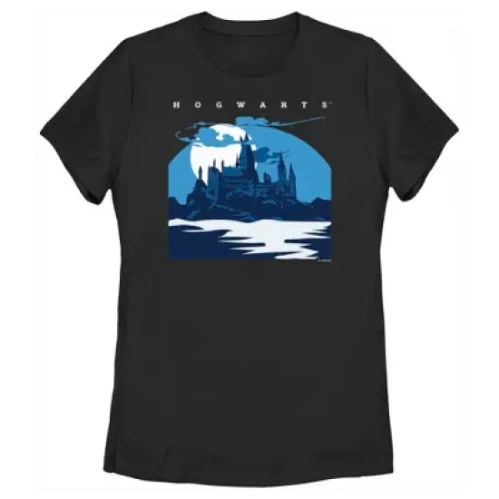 Women's Harry Potter Hogwarts at Night T-Shirt image {3}