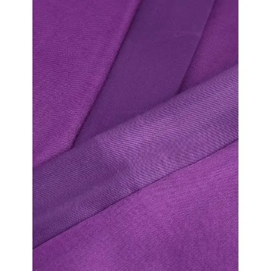 PiccoCasa Silk Satin Women Lady Lingerie Robe Sleepwear Nightwear Gown Bathrobes Purple image {3}