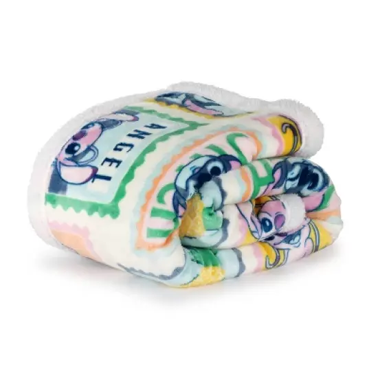 50"x60" Lilo & Stitch Faux Shearling Throw Blanket image {1}