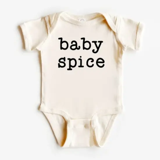 The Juniper Shop Baby Spice Typewriter Baby Bodysuit image {4}