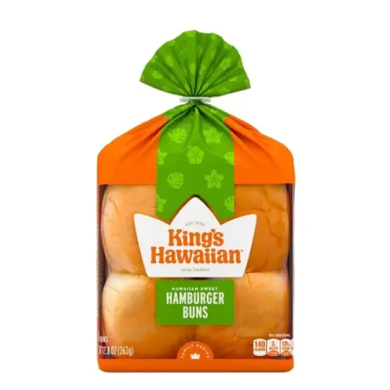 King's Hawaiian Sweet Hamburger Buns - 12.8oz/8ct image {4}
