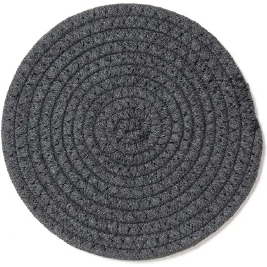Juvale Cotton Trivet Potholder Set, Round Coasters in 4 Colors (7 Inches, 4 Pack) image {3}