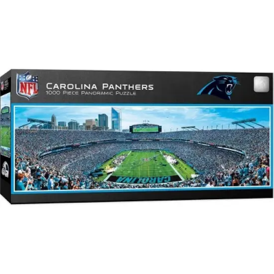 NFL Carolina Panthers 1000pc Pano Puzzle Game image {1}