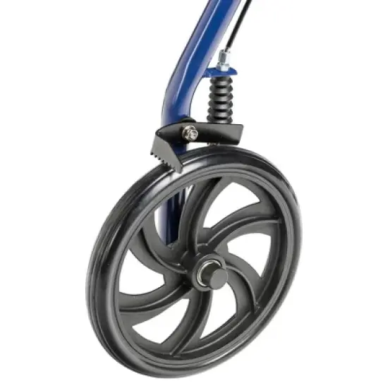 Drive Medical 4-Wheel Rollator - Fold-Up Removable Back, Adjustable Seat Height - Blue image {5}