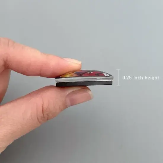 Wrapables Crystal Glass Magnets, Refrigerator Magnets for Office Whiteboards, Cabinets, Lockers (Set of 12), Vibrant Trees image {3}