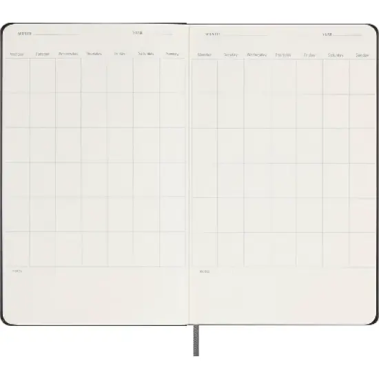 Moleskine Weekly Notebook Long Black Hard image {4}