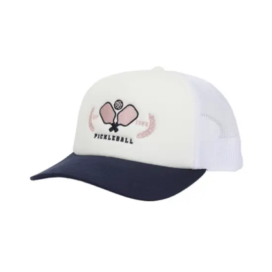 Pickleball Paddles White Foam Trucker Hat image {1}