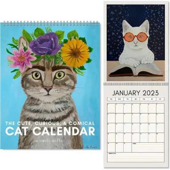 Americanflat 12 Month 2023 Calendar  - Monthly Format Large Wall Calendar - Hanging Wall Planner 10x26 Inches When Open image {8}